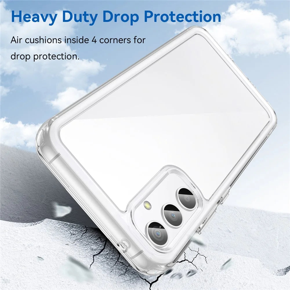 For Samsung Galaxy A34 5G Clear Case Drop-proof Four Corner Phone Cover (Big Rear Lens Hole) - 3