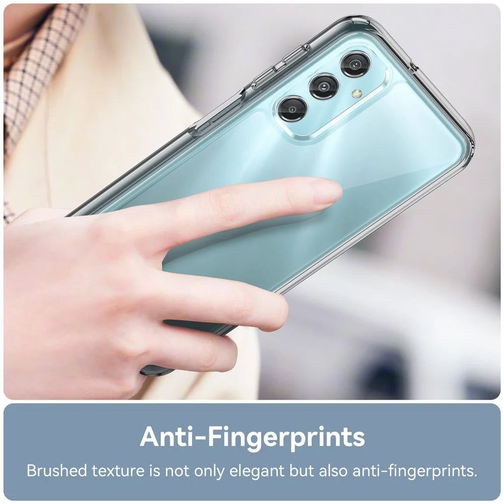 For Samsung Galaxy A24 4G (162.1 x 77.6 x 8.3mm) Clear Phone Case TPU+Acrylic Smartphone Cover (Big Rear Lens Hole) - 5