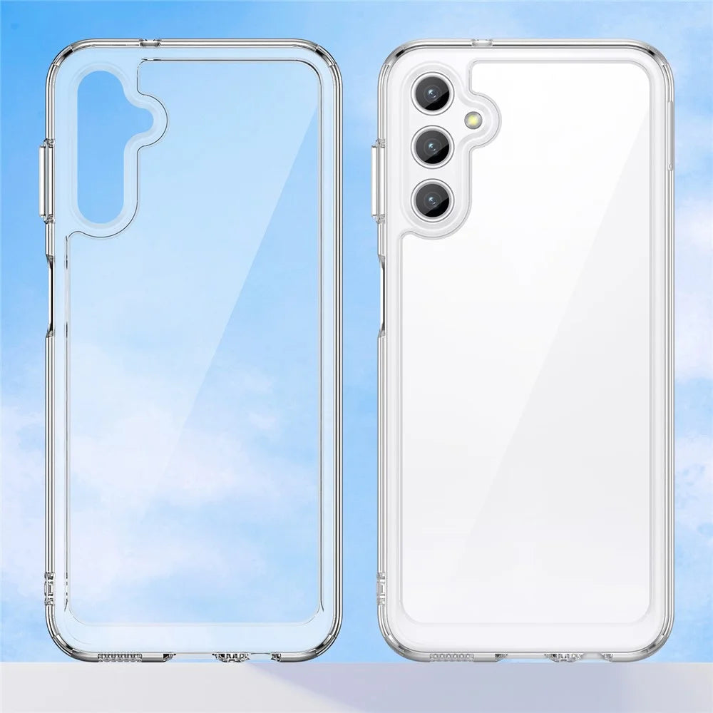 For Samsung Galaxy A14 5G / A14 4G Clear Case TPU+Acrylic Mobile Phone Cover (Big Rear Lens Hole) - 2
