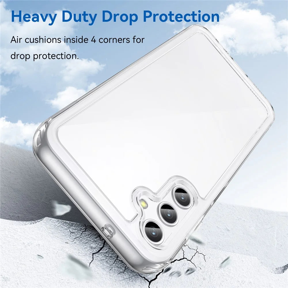 For Samsung Galaxy A14 5G / A14 4G Clear Case TPU+Acrylic Mobile Phone Cover (Big Rear Lens Hole) - 3
