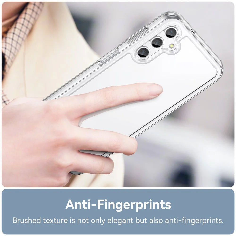 For Samsung Galaxy A14 5G / A14 4G Clear Case TPU+Acrylic Mobile Phone Cover (Big Rear Lens Hole) - 5