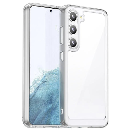 For Samsung Galaxy S23 Case Anti-drop Phone Cover with Electroplating Buttons (Big Rear Lens Hole) - 1