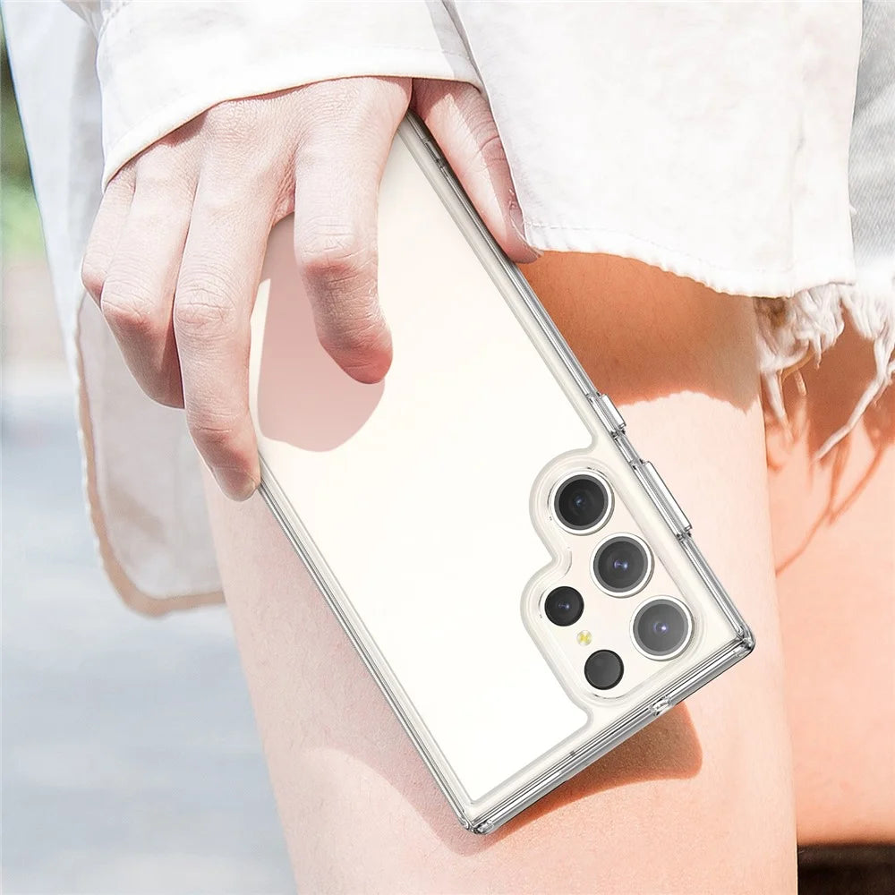 For Samsung Galaxy S23 Ultra Phone Case High Transparency TPU+Acrylic Cover (Big Rear Lens Hole) - 7