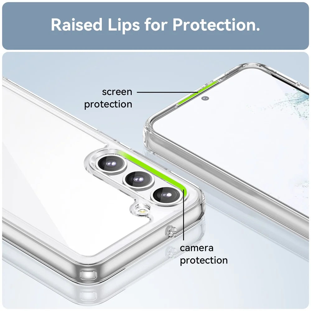 For Samsung Galaxy S23+ Case TPU+Acrylic Protective Phone Cover (Big Rear Lens Hole) - 6