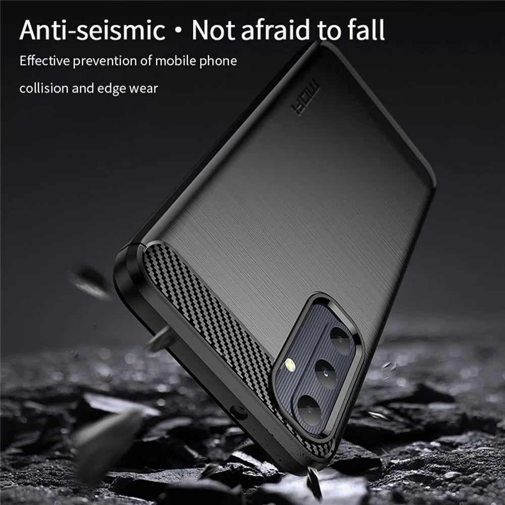 MOFI JK TPU Series-1 For Samsung Galaxy A05s 4G Cover Soft TPU Brushed Cell Phone Case - Black - 5