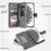 For Samsung Galaxy A05s 4G Case Phone Cover Wallet PU Leather Stand Shell with Strap - Grey - 5