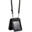 For Samsung Galaxy Z Flip5 5G Case Zipper Pocket Leather Cover with Hand Strap and Shoulder Strap - Black - 2