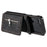 For Samsung Galaxy Z Flip5 5G Case Zipper Pocket Leather Cover with Hand Strap and Shoulder Strap - Black - 6