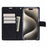MERCURY GOOSPERY Blue Moon for iPhone 15 Pro Case Wallet PU Leather Cover - Black - 2