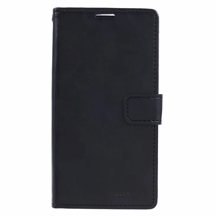 MERCURY GOOSPERY Blue Moon for iPhone 15 Pro Case Wallet PU Leather Cover - Black - 5