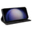 006 Series For Samsung Galaxy S23 FE Case Sucker Closure PU Leather Phone Stand Cover - Black - 3