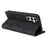 006 Series For Samsung Galaxy S23 FE Case Sucker Closure PU Leather Phone Stand Cover - Black - 4