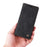 006 Series For Samsung Galaxy S23 FE Case Sucker Closure PU Leather Phone Stand Cover - Black - 6
