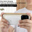 For iPhone 15 Pro Max Case Double Sided HD Tempered Glass Phone Cover Compatible with MagSafe - Gold - 5