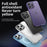 VOERO For iPhone 15 Pro Max Phone Case Compatible with Magsafe PC+Tempered Glass Matte Cover - Purple - 6