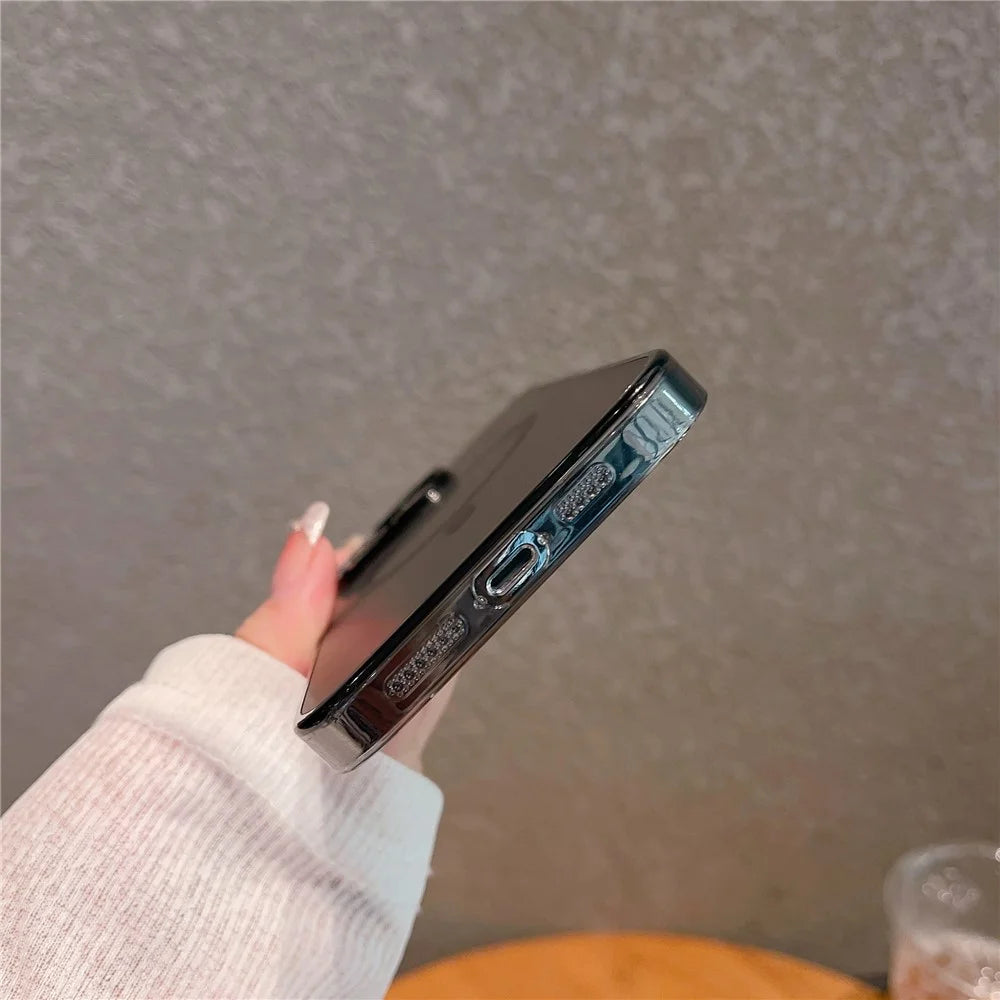 VOERO For iPhone 15 Pro Max Matte Cover PC+Tempered Glass Anti-Slip Phone Case - Transparent - 5