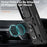 For Samsung Galaxy Z Fold5 5G Case PC+TPU Anti-drop Phone Case with Ring Kickstand - Black - 4