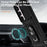 For Samsung Galaxy S23 FE Case Slide Camera Lid PC+TPU Cellphone Cover with Ring Kickstand - Black - 4