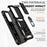 For Samsung Galaxy S23 FE Case Slide Camera Lid PC+TPU Cellphone Cover with Ring Kickstand - Black - 5