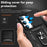 For Samsung Galaxy S23 FE Case Slide Camera Lid PC+TPU Cellphone Cover with Ring Kickstand - Black - 6
