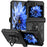For Samsung Galaxy Z Flip5 5G Case PC+TPU Anti-fall Ring Kickstand Phone Case - Black - 1