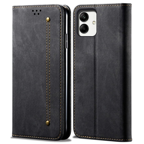For Samsung Galaxy A05 4G Case Anti-Scratch PU Leather Phone Shell Wallet - Black - 1