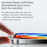 SULADA For iPhone 15 Plus Case TPU Frame +Tempered Glass Back Case Ultra Clear Phone Cover - Transparent Black - 3