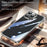 SULADA TPU Frame +Tempered Glass Back Case for iPhone 15 Pro Case Crystal-Clear Phone Cover - Transparent Black - 2