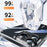 SULADA TPU Frame +Tempered Glass Back Case for iPhone 15 Pro Case Crystal-Clear Phone Cover - Transparent Black - 5