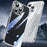 SULADA TPU Frame +Tempered Glass Back Case for iPhone 15 Pro Case Crystal-Clear Phone Cover - Transparent Black - 6
