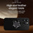SULADA For iPhone 15 Pro Magnetic Cover Microfiber Leather+TPU Protection Phone Case - Black - 3