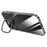 SULADA For iPhone 15 Case Camera Kickstand Clear Shell TPU+PC Phone Cover - Black - 1