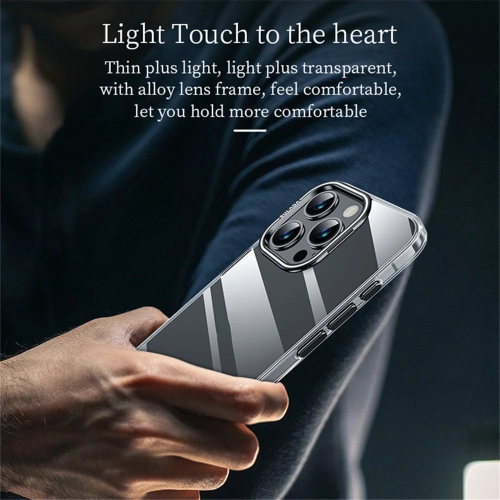 SULADA For iPhone 14 Pro Max Case Camera Kickstand Transparent TPU+PC Phone Cover - Dark Purple - 6