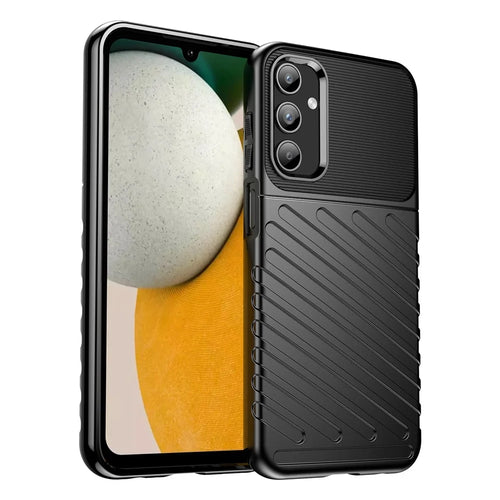 Thunder Series For Samsung Galaxy A15 5G Case Thicken TPU Cell Phone Cover Protective Shell - Black - 1