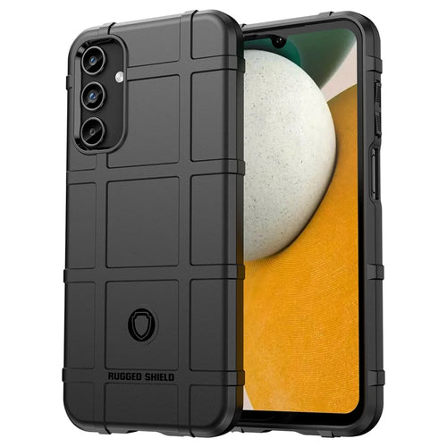 For Samsung Galaxy A15 5G Case Square Grid Texture TPU Shell Phone Cover - Black - 1