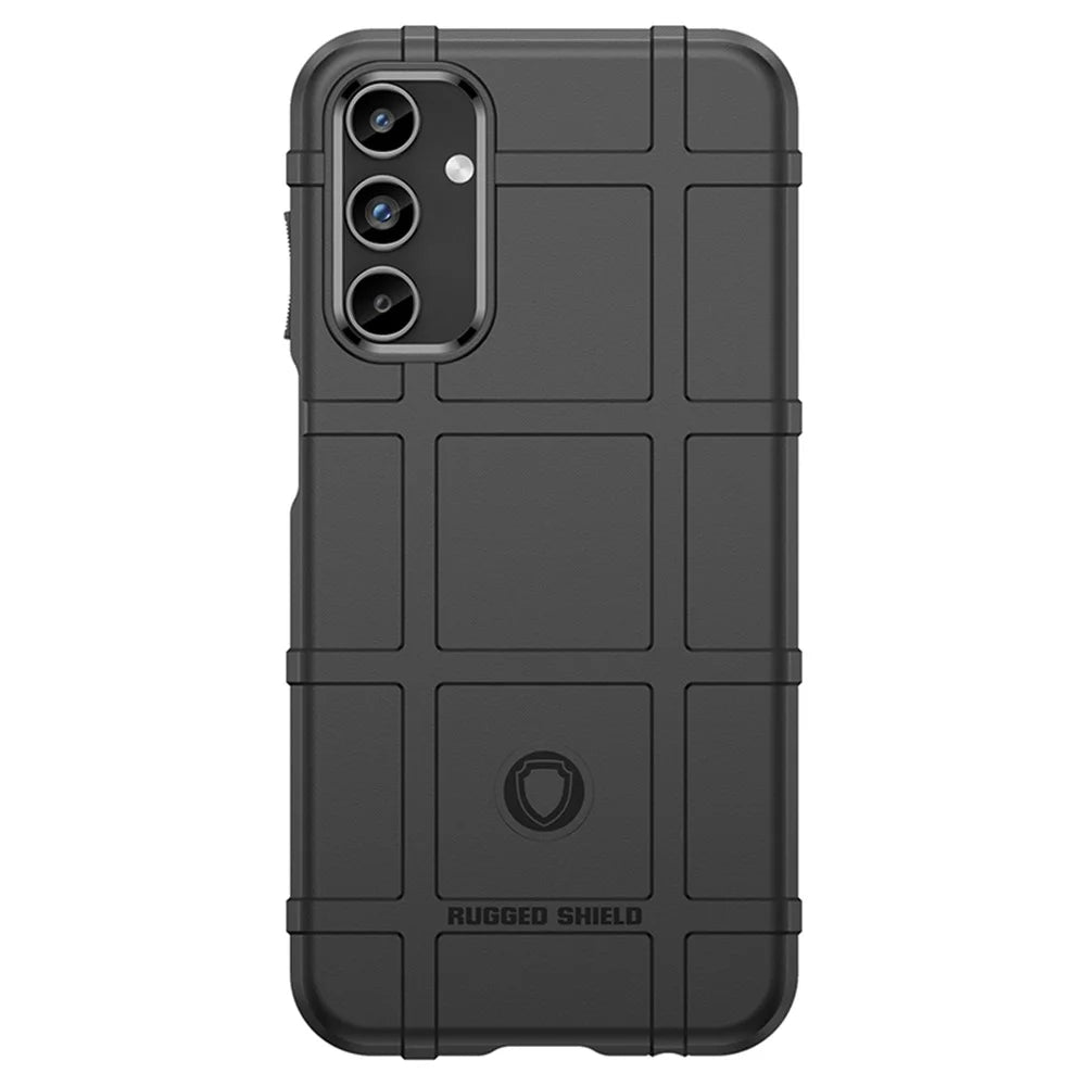 For Samsung Galaxy A15 5G Case Square Grid Texture TPU Shell Phone Cover - Black - 7