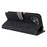 For Fairphone 5 Phone Case RFID Blocking Stand Phone Wallet Cover with Strap - Black - 4