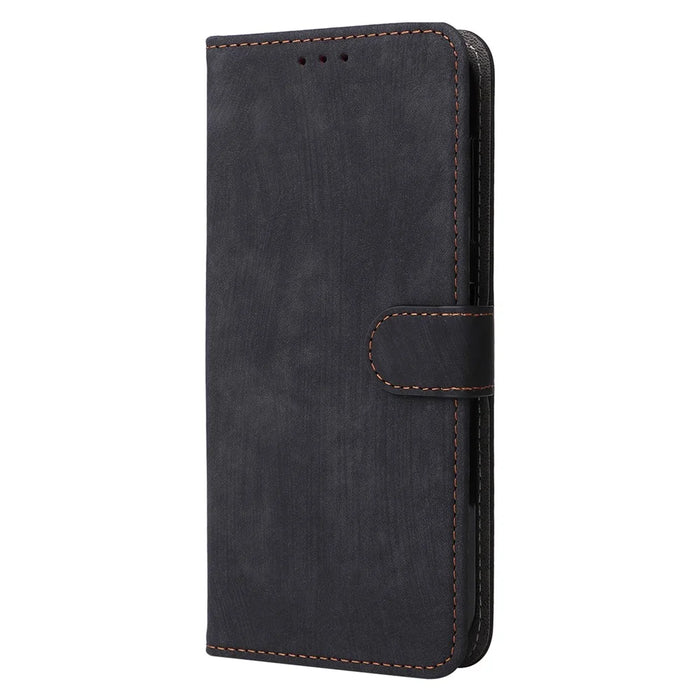 For Fairphone 5 Phone Case RFID Blocking Stand Phone Wallet Cover with Strap - Black - 6