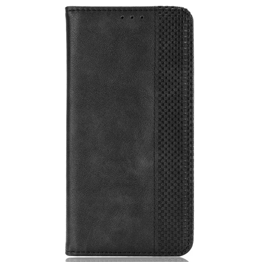 For Samsung Galaxy A05s 4G / M14 4G Leather Case Wallet Stand Mobile Phone Cover - Black - 6