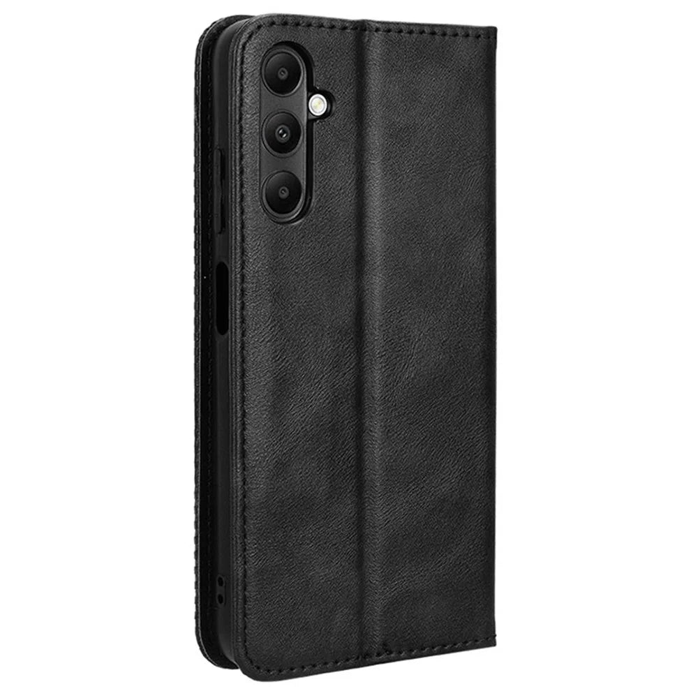 For Samsung Galaxy A05s 4G / M14 4G Leather Case Wallet Stand Mobile Phone Cover - Black - 7