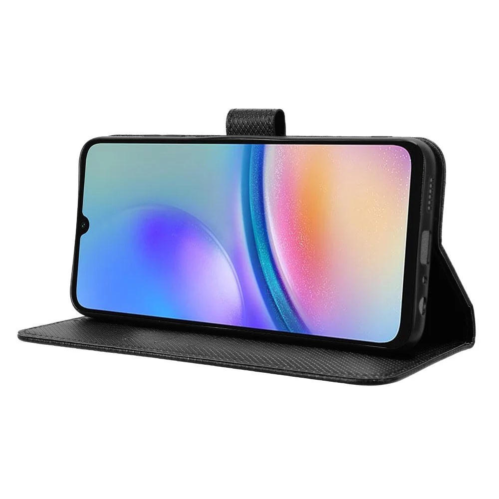 For Samsung Galaxy A05s 4G / M14 4G Case Stand Wallet Phone Leather Cover - Black - 3