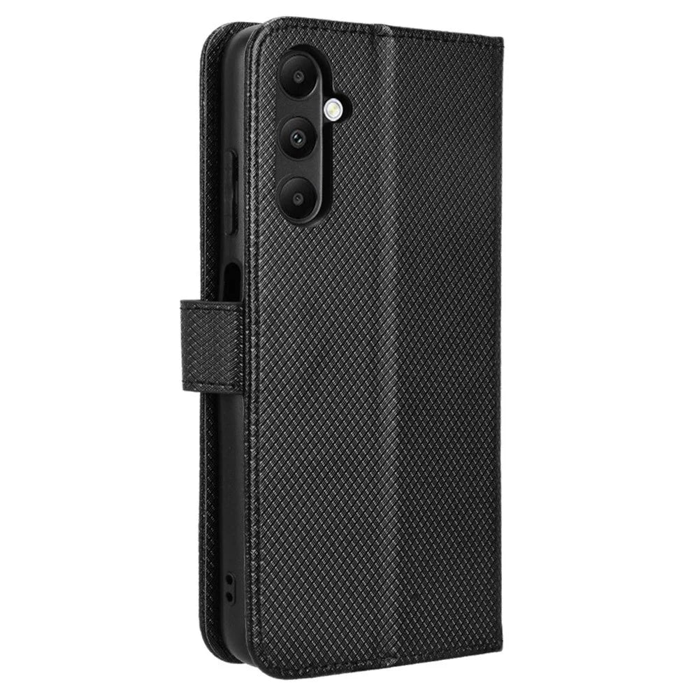 For Samsung Galaxy A05s 4G / M14 4G Case Stand Wallet Phone Leather Cover - Black - 6