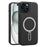 For iPhone 15 Plus Case Ring Kickstand Phone Cover Compatible with MagSafe - Black - 2