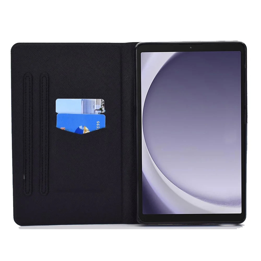 For Samsung Galaxy Tab A11+ / A9+ Case PU Leather+TPU Tablet Cover with Card Slot - Kitten - 2