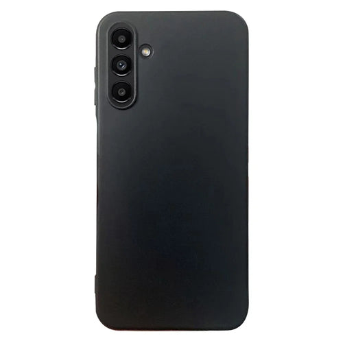 For Samsung Galaxy A15 4G Case Glossy Black Cell Phone Cover TPU Shell (Big Rear Lens Hole) - 1