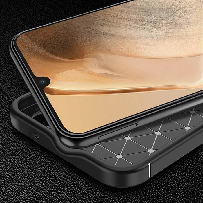 For Samsung Galaxy A05 4G Case Soft TPU Fiber Texture Phone Cover - 4