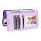 For iPhone 15 Magnetic Case BETOPNICE Detachable PU Leather Phone Cover with Strap - Purple - 4