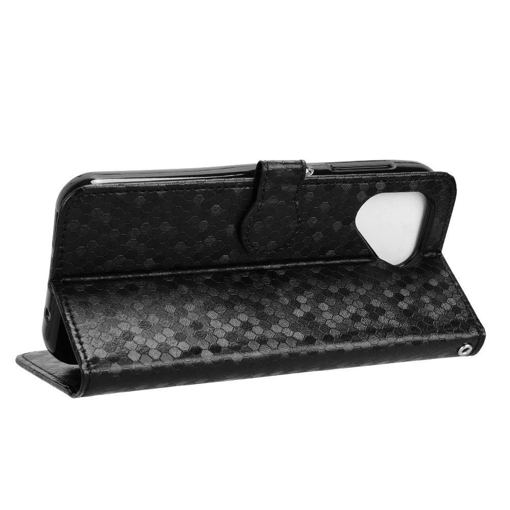For Fairphone 5 Case Anti-scratch PU Leather Imprinted Wallet Phone Cover - Black - 3