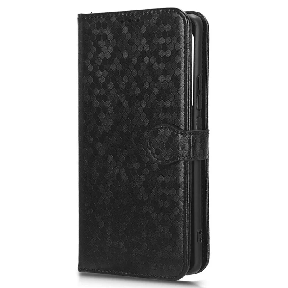For Fairphone 5 Case Anti-scratch PU Leather Imprinted Wallet Phone Cover - Black - 5