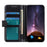 For Samsung Galaxy A15 4G Case Leather Phone Cover Crazy Horse Texture Wallet Shell - Black - 2